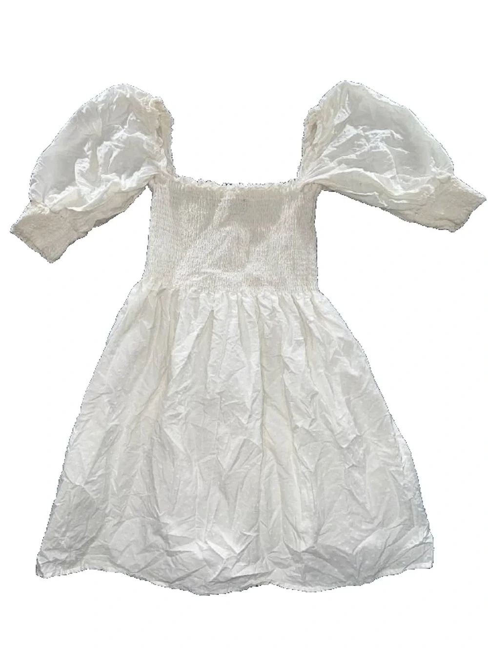 KOURT kids Cotton Preppy calypso mini dress White Large A008278